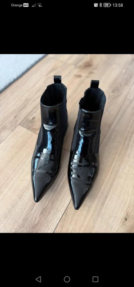 Lakované kotníky, zara,39