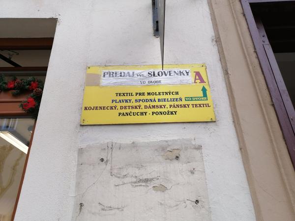 Predajňa "Slovenka" v Trenčíne