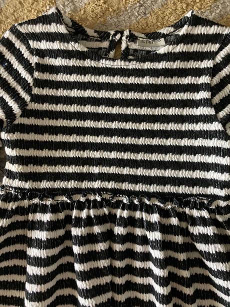 Úpletové pásikavé šaty, f&f,98