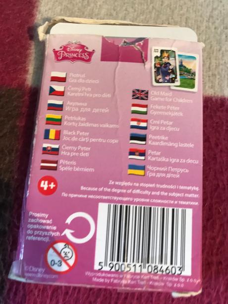 Karty  čierny  peter - princezné, 