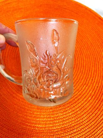 Hrnček z ľadového skla,