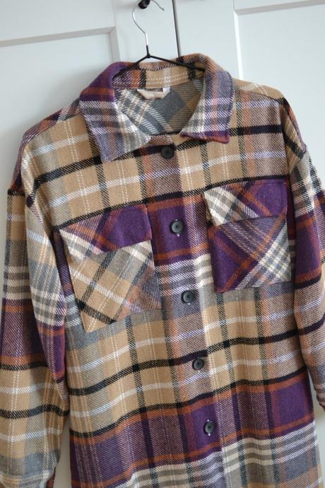 Károvaná bunda m/l, m