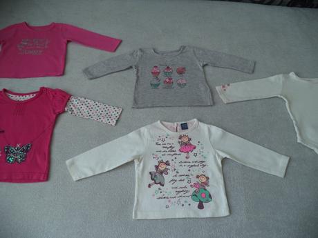 4 x tričko s dlhým rukávom a body k tomu, 74, early days,74