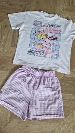 Set tričko + šortky, zara,152