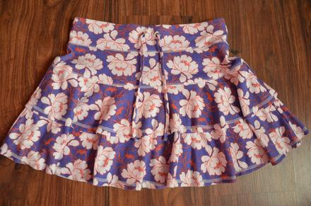 Sukňa bavlna+polyester s, papaya,s