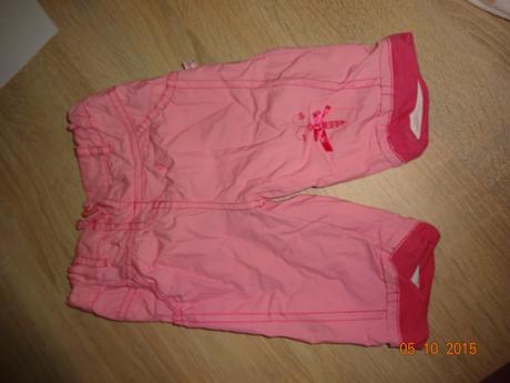 Ružové vyteplene nohavice, okay,62