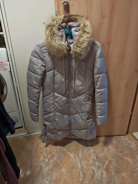 Krásna dlhšia zimná bunda, reserved,xs