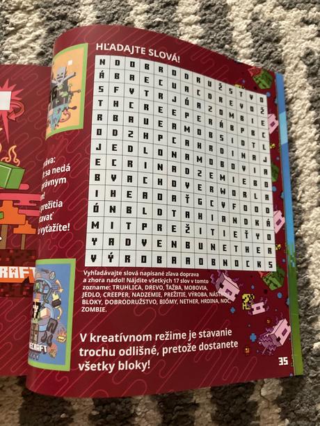 Minecraft album dobrodružstvá na každý deň, 