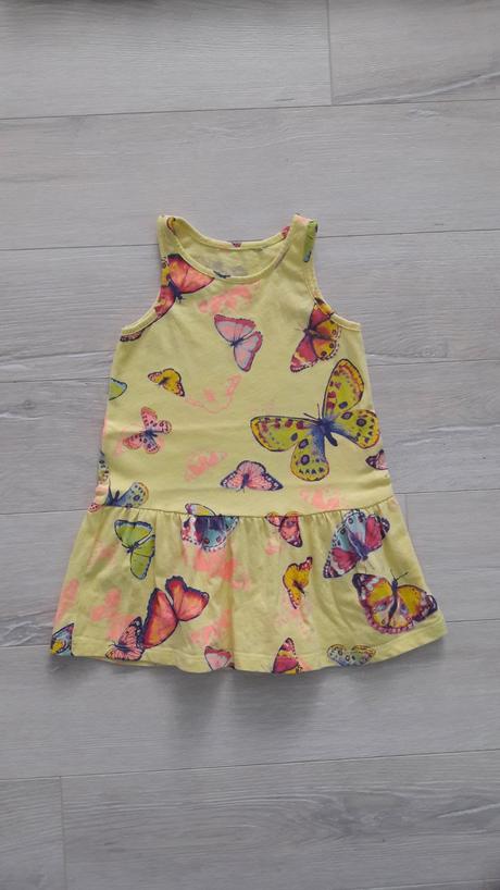H&m motýlikové šaty, h&m,98