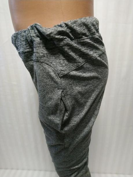 Dievčenské tmavo sivé elastické tepláky, f&f, f&f,128