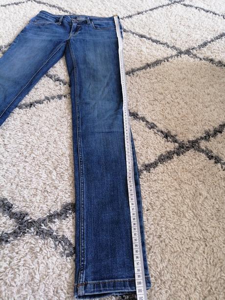 Dámske slim fit strečové rifle 27 veľkosť, denim co,s