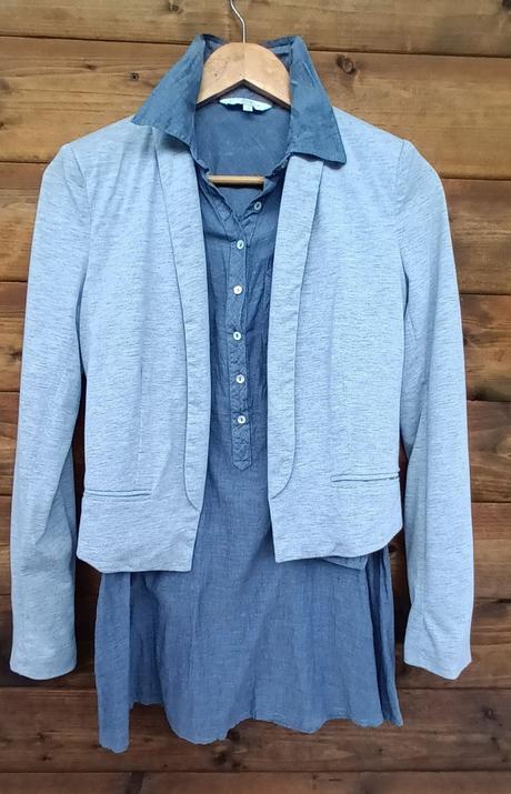 Sako crop+ košieľka h&m, new look,s