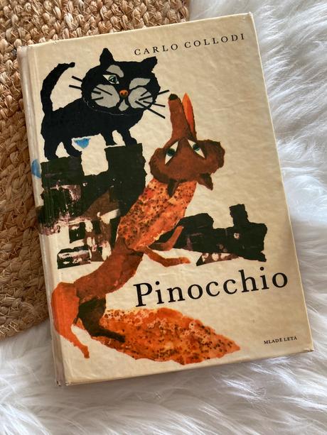 Pinocchio carlo collodi krásna retro kniha (1966),