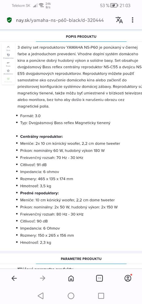 Reproduktory yamaha, 
