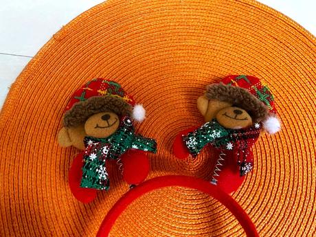 Vianočná dekoratívna čelenka, 