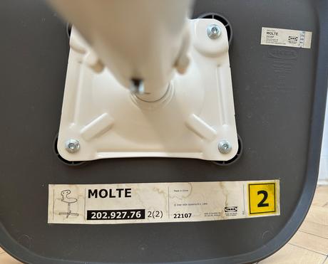 Ikea detská stolička molte grey za 15eur,