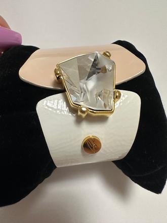 Kožený náramok bielo-ružový cango & rinaldi, 