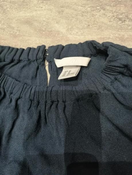 Modré viskózové jednoduché ľahké šaty ham v40, h&m,40
