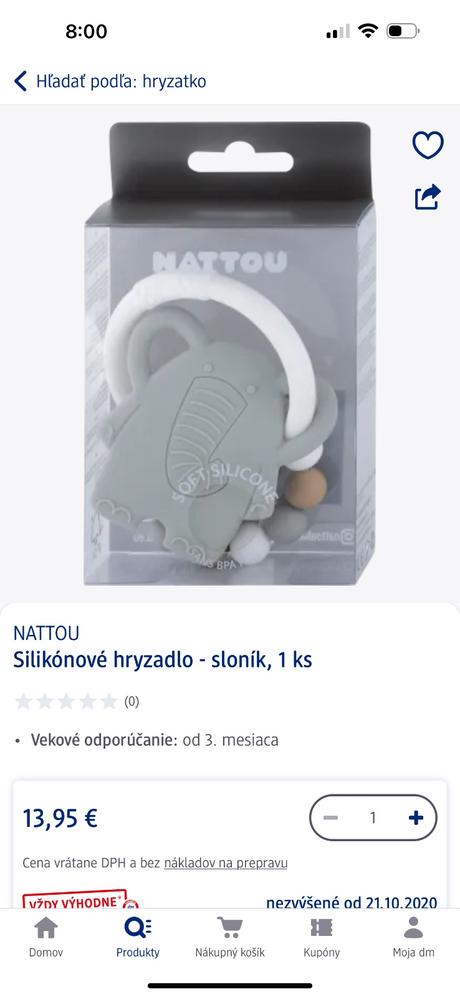 Silikónové hryzadlá, 