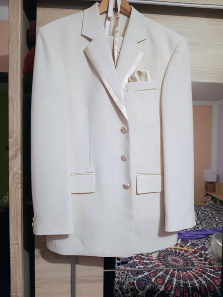 Svadobný kostym bez kosele, m