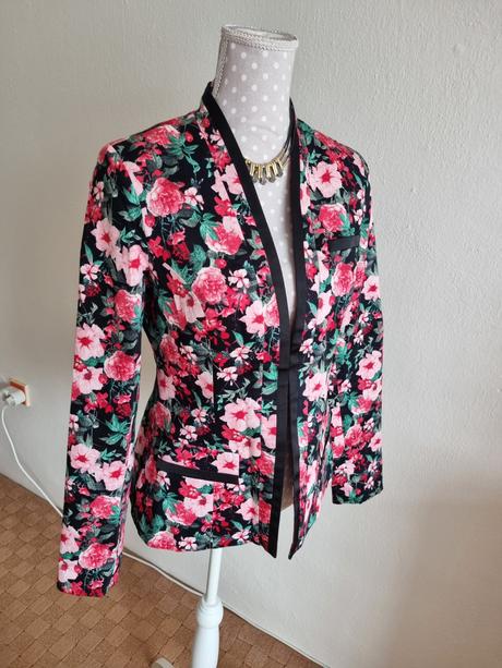 Kvetovane sako bez zapinania orsay m, orsay,m