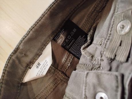 Olivovozelené kraťasy s nastaviteľným pásom, h&m,116