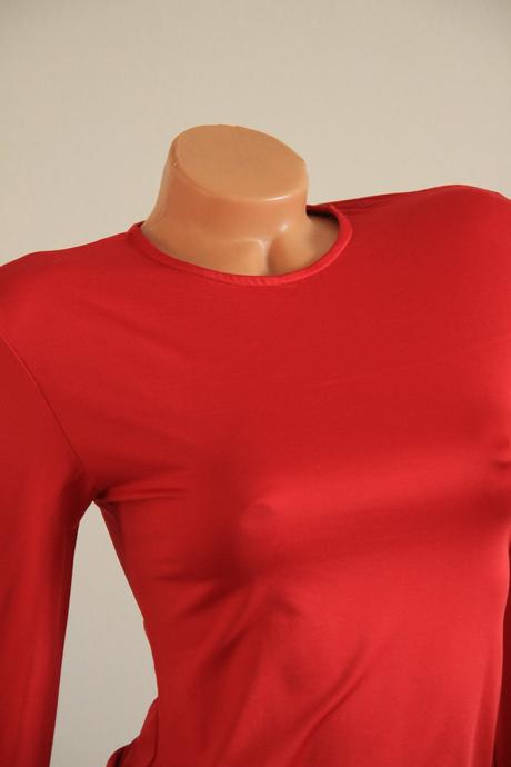 Červený body top, stradivarius, s