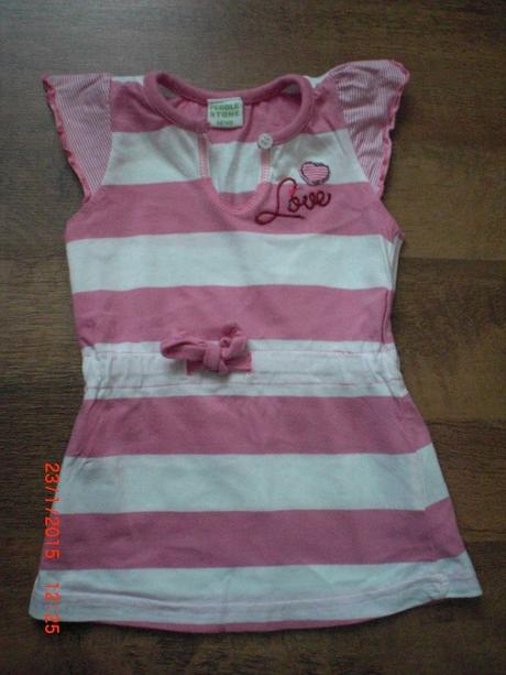 Bieloružové letné šaty, 68