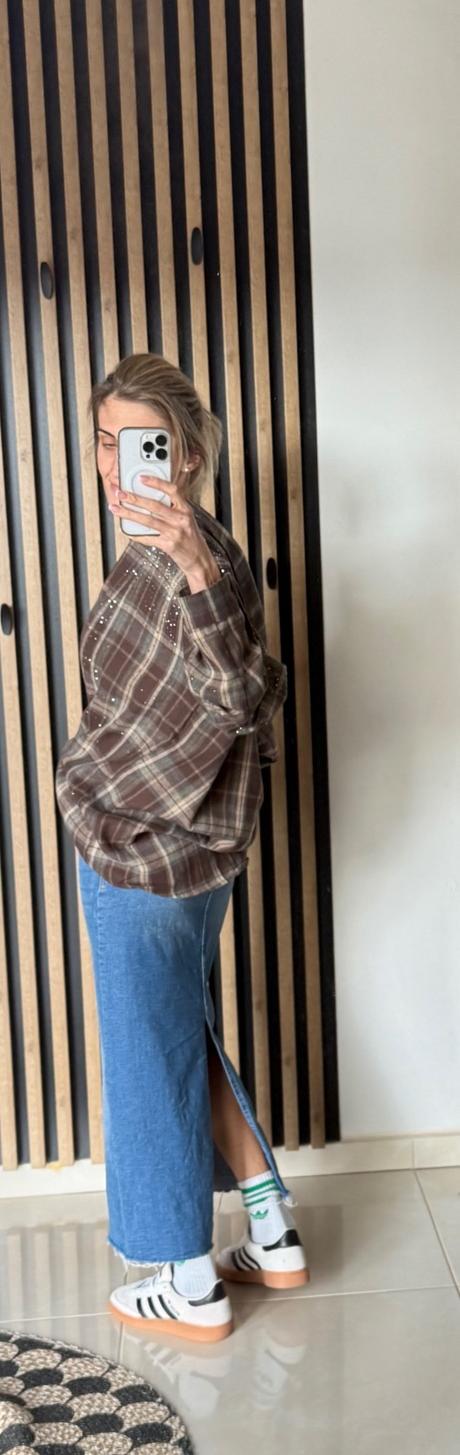 Dlha riflovka sukňa ll veľkosť xxs, bershka,xs