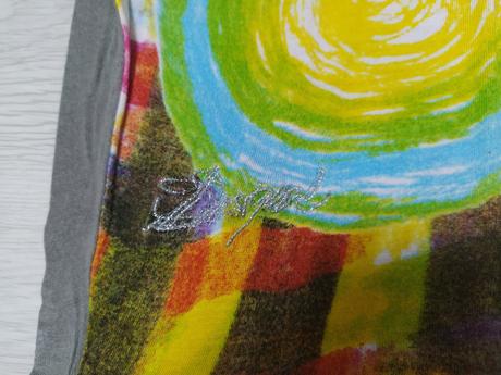 Veselé voľné tričko. l-xl, desigual,l