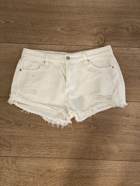 Krátke riflove nohavice, s