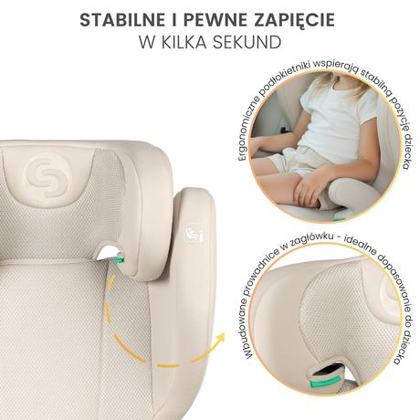 Caretero autosedačka breezy fix beige (100-150cm), caretero