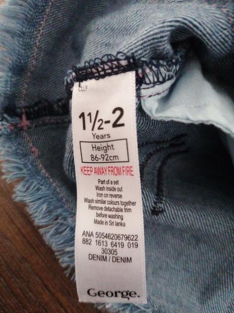 Šaty riflove, george,86