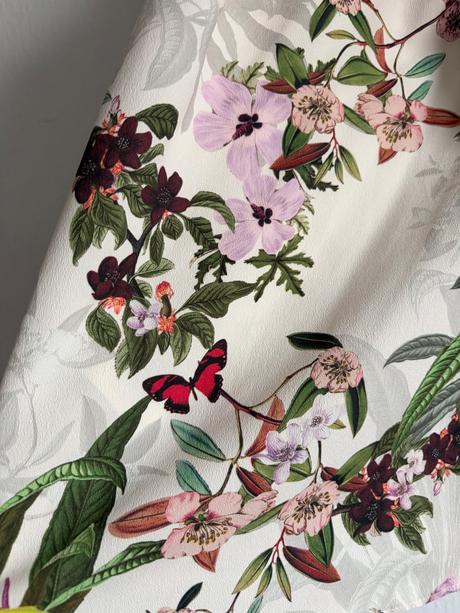 Hm prekrasna l tropicka tunika bluzka tricko s kv, h&m,l