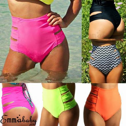 Plavkove nohavicky s vysokym pasom, l