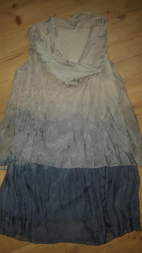 Padavý modrosivý top, 40