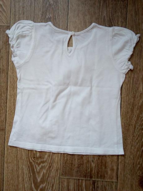 Krasne biele tricko next s vreckom 98/104 top stav, next,104