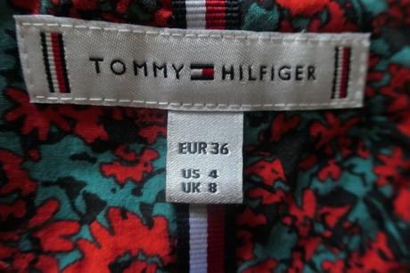 Tommy hilfiger monogram flovers damske saty s-l, tommy hilfiger,s