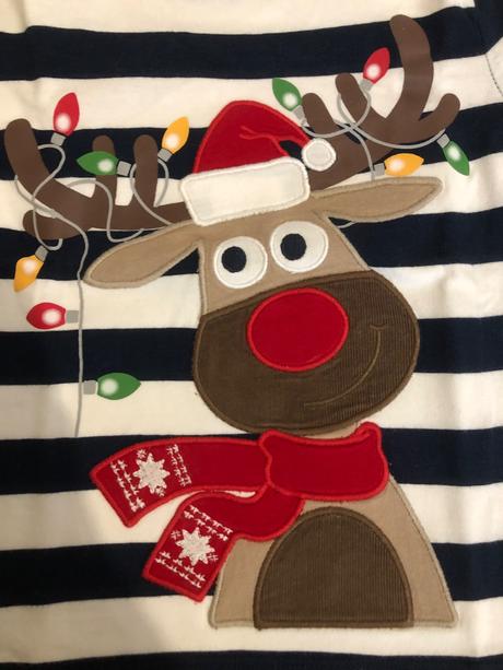 Tričko s vianočnym motívom, c&a,110