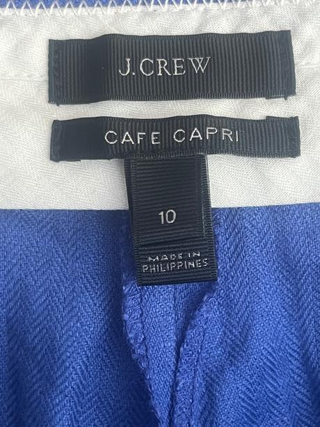 Dokonalé modré ľanové j.crew, l