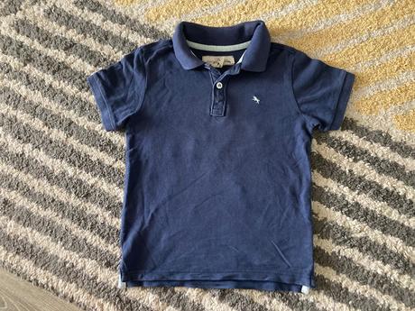 Tmavomodrá polokošeľa 110/116, h&m,110