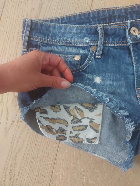 Riflove kraťasy - top stav, h&m,34