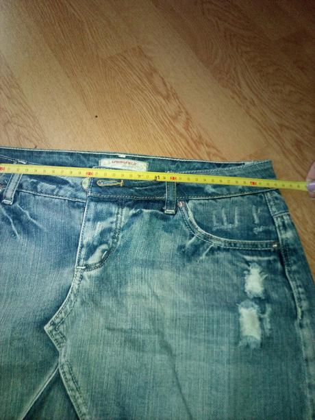 Riflová suknička, 40