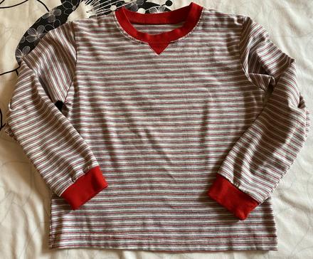 Pásikové tričko - nátelník v. 116/122, 116