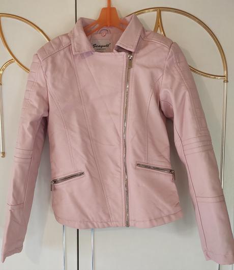 Krásna  koženková  bundička s kozusinkou aj bez, 152