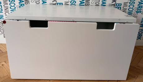 Ikea stuva målad biela úložný box,