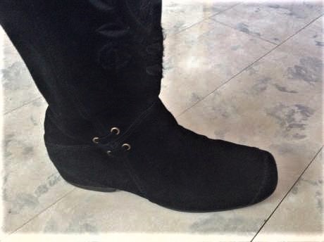 Semišové kožené čižmy 39/40, 39