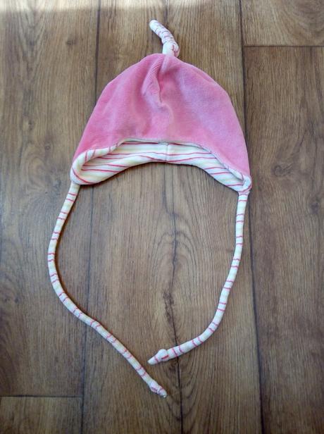 Ružová flísová čiapka obvod 40cm top stav, 68