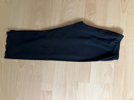 Legíny s čipkou, 3/4-ťové, kik,158