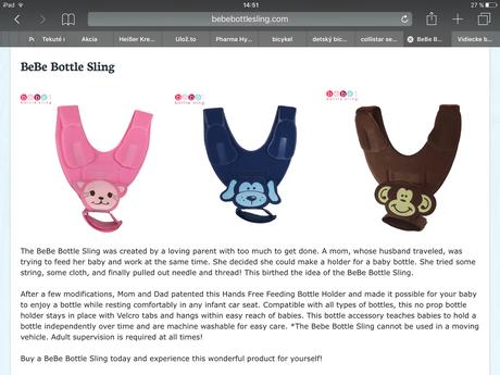 Bebe drziak na flasu (bottle sling), 